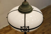 雪洞笠に真鍮帯装飾を施した気品漂う大型シャンデリア DC3841