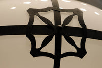 雪洞笠に真鍮帯装飾を施した気品漂う大型シャンデリア DC3841