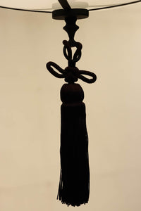 雪洞笠に真鍮帯装飾を施した気品漂う大型シャンデリア DC3841