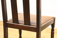 オークの時代を重ねた風合いが素敵なアンティークチェアー DB3908 在庫2脚