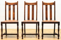 オークの時代を重ねた風合いが素敵なアンティークチェアー DB3908 在庫2脚