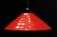 レトロ感溢れる赤い円錐形の電笠 DC4352