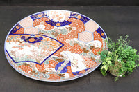 色彩豊かな絵柄が魅力の古伊万里大皿(箱付き) DC4773 在庫1組