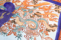 色彩豊かな絵柄が魅力の古伊万里大皿(箱付き) DC4773 在庫1組