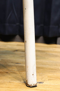 珍品!! 白パイプが可愛らしい子供用の一体型テーブル椅子 DC4837