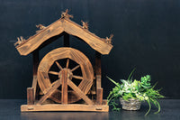 木製の水車の置物 DC4961