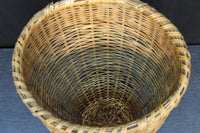 変わりデザイン!! 開口部が広い竹編みカゴ DC4994