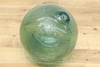 大サイズ!! 細かな気泡を含む淡いグリーンの浮き玉 DC5044