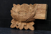 さり気ない雰囲気づくりに!! 蓮の花の彫刻飾り DC5187ab 在庫(a:5 b:5)個