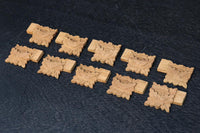 さり気ない雰囲気づくりに!! 蓮の花の彫刻飾り DC5187ab 在庫(a:5 b:5)個