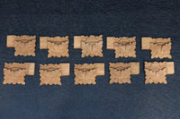 さり気ない雰囲気づくりに!! 蓮の花の彫刻飾り DC5187ab 在庫(a:5 b:5)個