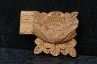 さり気ない雰囲気づくりに!! 蓮の花の彫刻飾り DC5187ab 在庫(a:5 b:5)個