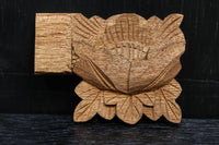 さり気ない雰囲気づくりに!! 蓮の花の彫刻飾り DC5187ab 在庫(a:5 b:5)個