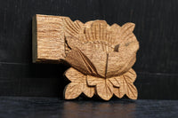 さり気ない雰囲気づくりに!! 蓮の花の彫刻飾り DC5187ab 在庫(a:5 b:5)個