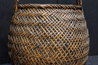 繊細な竹編みが素敵な持ち手付花カゴ DC5507