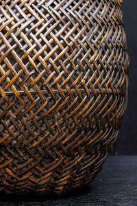 繊細な竹編みが素敵な持ち手付花カゴ DC5507