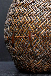 繊細な竹編みが素敵な持ち手付花カゴ DC5507