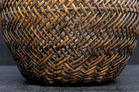 繊細な竹編みが素敵な持ち手付花カゴ DC5507