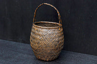 繊細な竹編みが素敵な持ち手付花カゴ DC5507