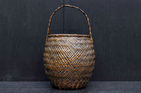 繊細な竹編みが素敵な持ち手付花カゴ DC5507