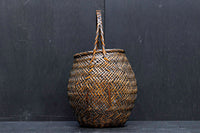 繊細な竹編みが素敵な持ち手付花カゴ DC5507