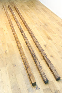 独特な杢目をみせる焼き入れ済み長尺角材 DC5780 在庫3本