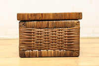 Rectangular woven rattan basket DC5845d