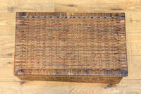 Rectangular woven rattan basket DC5845d