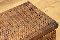 Rectangular woven rattan basket DC5845d