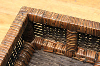 Rectangular woven rattan basket DC5845d