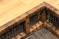 Rectangular woven rattan basket DC5845d