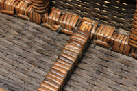 Rectangular woven rattan basket DC5845d