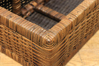 Rectangular woven rattan basket DC5845d