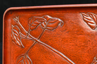 お花の絵柄が風流な味わい深いお盆 DC5848abc 在庫(a:0 b:0 c:0)枚