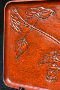 お花の絵柄が風流な味わい深いお盆 DC5848abc 在庫(a:0 b:0 c:0)枚