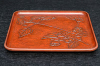 お花の絵柄が風流な味わい深いお盆 DC5848abc 在庫(a:0 b:0 c:0)枚