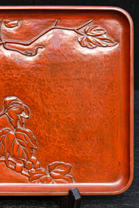 お花の絵柄が風流な味わい深いお盆 DC5848abc 在庫(a:0 b:0 c:0)枚