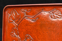 お花の絵柄が風流な味わい深いお盆 DC5848abc 在庫(a:0 b:0 c:0)枚