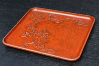 お花の絵柄が風流な味わい深いお盆 DC5848abc 在庫(a:0 b:0 c:0)枚