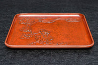 お花の絵柄が風流な味わい深いお盆 DC5848abc 在庫(a:0 b:0 c:0)枚