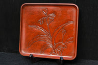 お花の絵柄が風流な味わい深いお盆 DC5848abc 在庫(a:0 b:0 c:0)枚