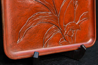 お花の絵柄が風流な味わい深いお盆 DC5848abc 在庫(a:0 b:0 c:0)枚