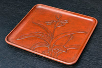 お花の絵柄が風流な味わい深いお盆 DC5848abc 在庫(a:0 b:0 c:0)枚