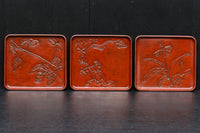 お花の絵柄が風流な味わい深いお盆 DC5848abc 在庫(a:0 b:0 c:0)枚