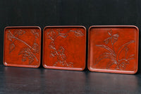 お花の絵柄が風流な味わい深いお盆 DC5848abc 在庫(a:0 b:0 c:0)枚