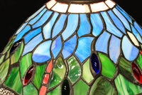 涼し気なステンドグラスにトンボ柄が馴染むスタンドライト DC5924