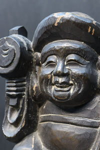 朗らかに微笑む大きな大黒様の置物 DC5948