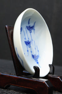 竹雀の絵柄が可愛らしい小皿 DC6020 在庫22枚