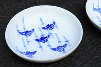 竹雀の絵柄が可愛らしい小皿 DC6020 在庫22枚