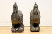 Chicken stone statue set DC6065